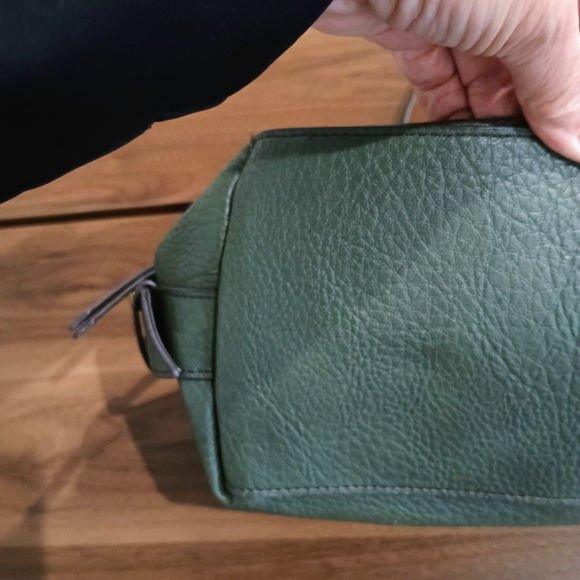 a.n.a Teal Leather Shoulder Bag with Gold Accents - Picture 7 of 10